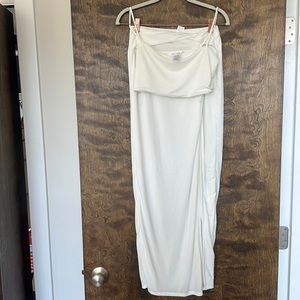 12th Tribe Toulouse White Maxi Skirt and Top